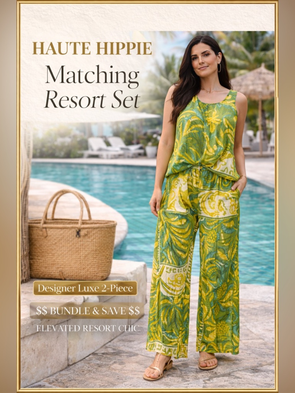 NWT Haute Hippie Matching Resort Set Luxe Vacation Ready Blogger Fave